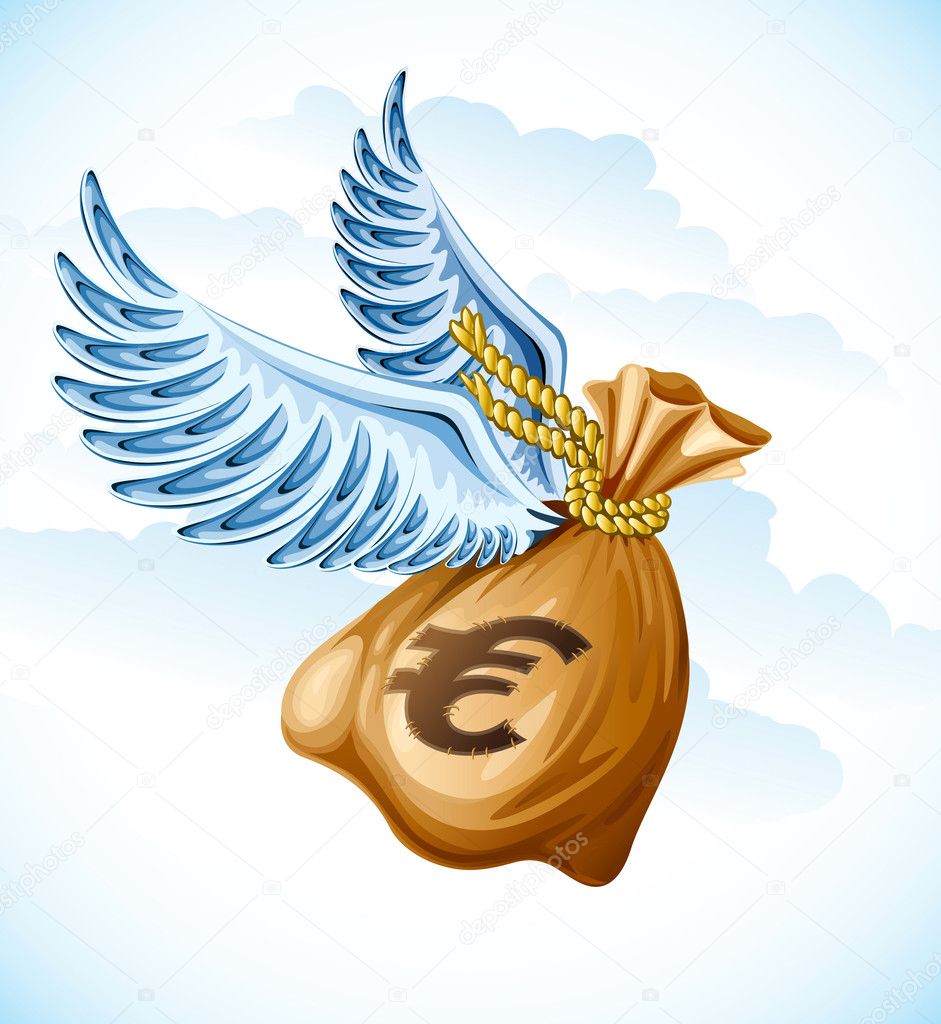 clipart money with wings - photo #20