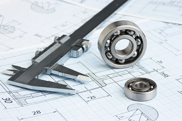 Technical drawing and bearing