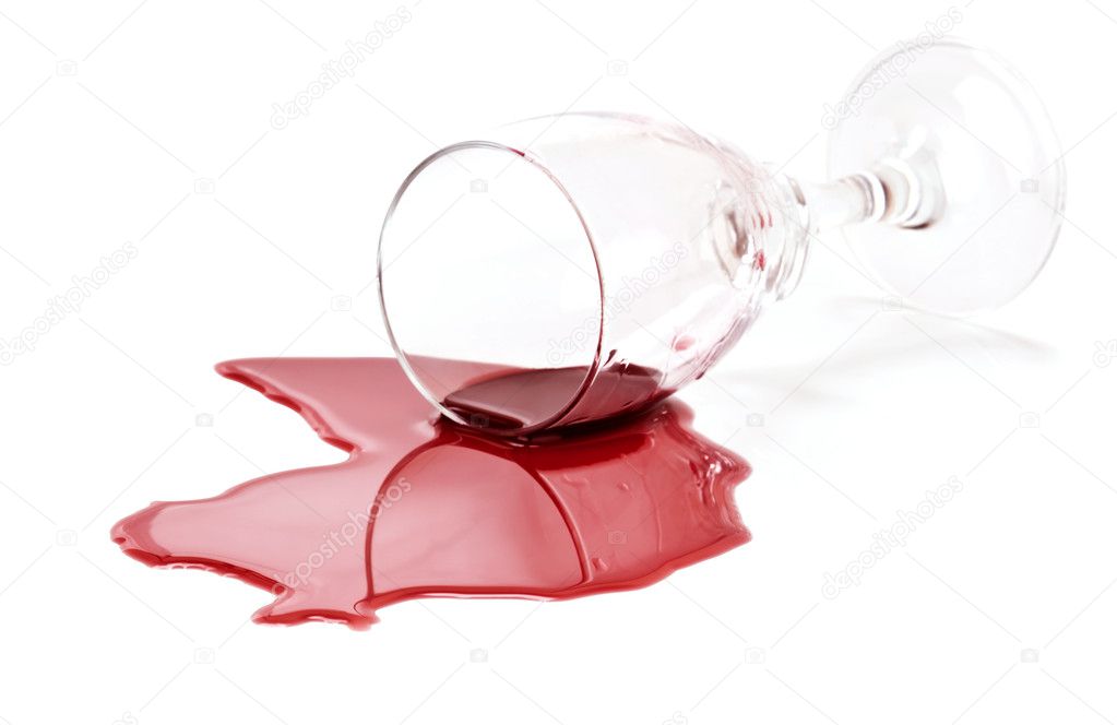 Spilt Wine Glass