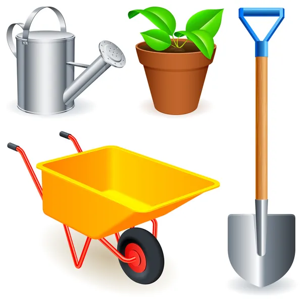 garden tools vector. Stock Vector: Garden tools.