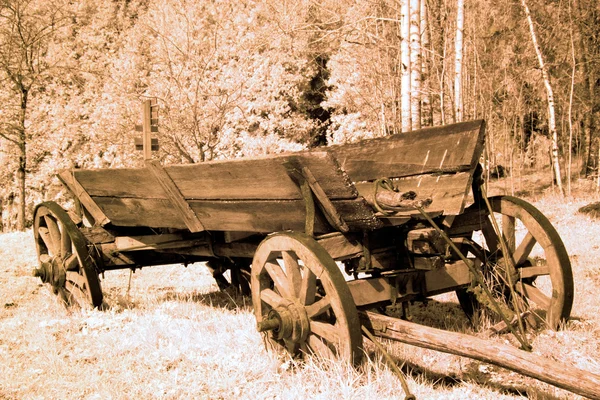Antique cart in old western
