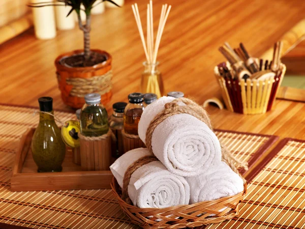 Spa still life with bamboo.