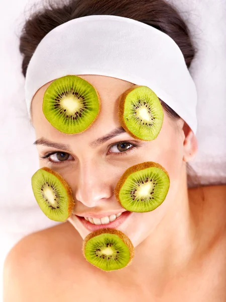 Natural homemade fruit facial masks .