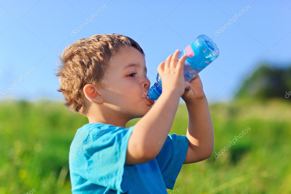 Little Boy Drinking