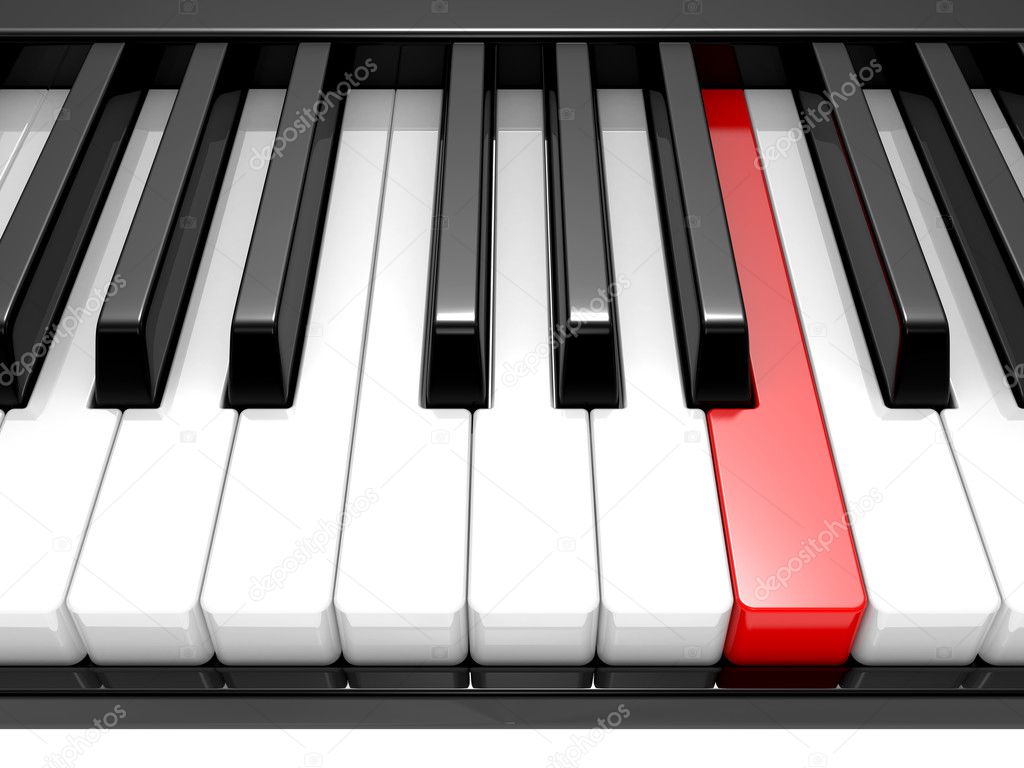 black piano keys