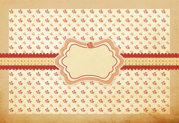 Vintage background with pink roses