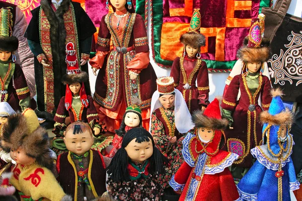 Dolls dress ethnic Kazakh costume