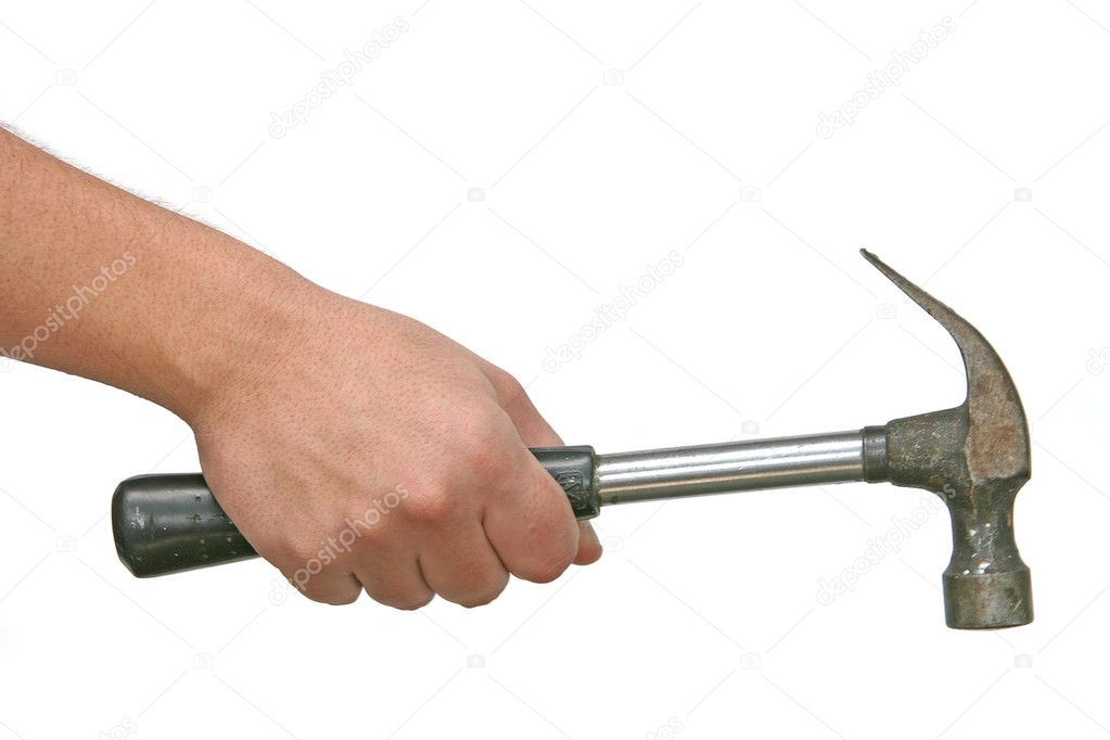 Hand Holding Hammer