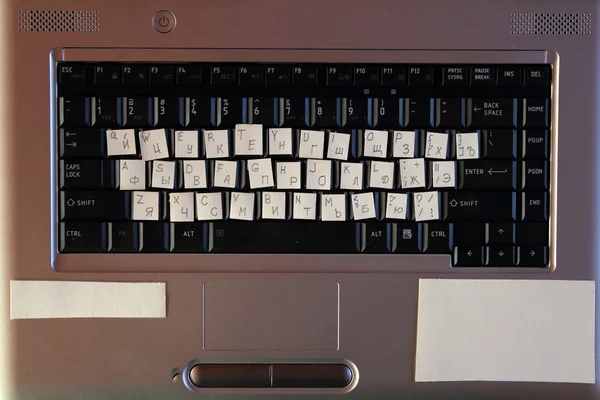 Computer keyboard letter alphabet