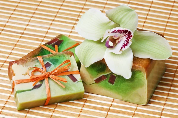 Orchid handmade soap