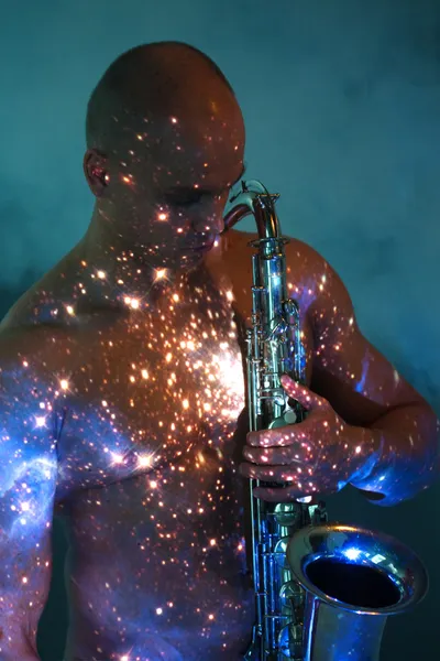 Man playing sax