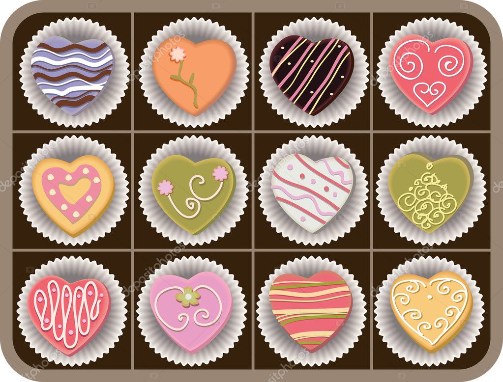 Box of chocolates — Stock Vector © alkir_dep 5744092