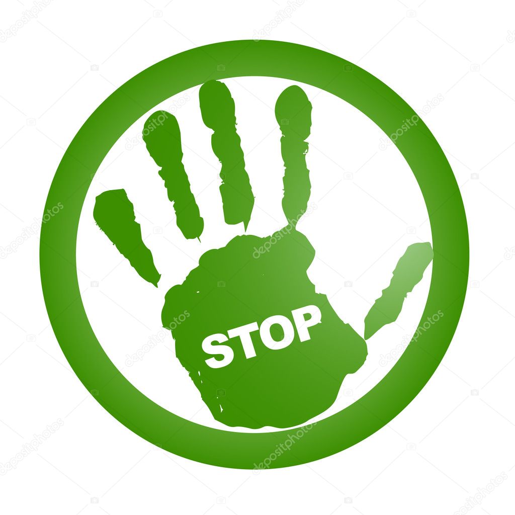 stop hand image
