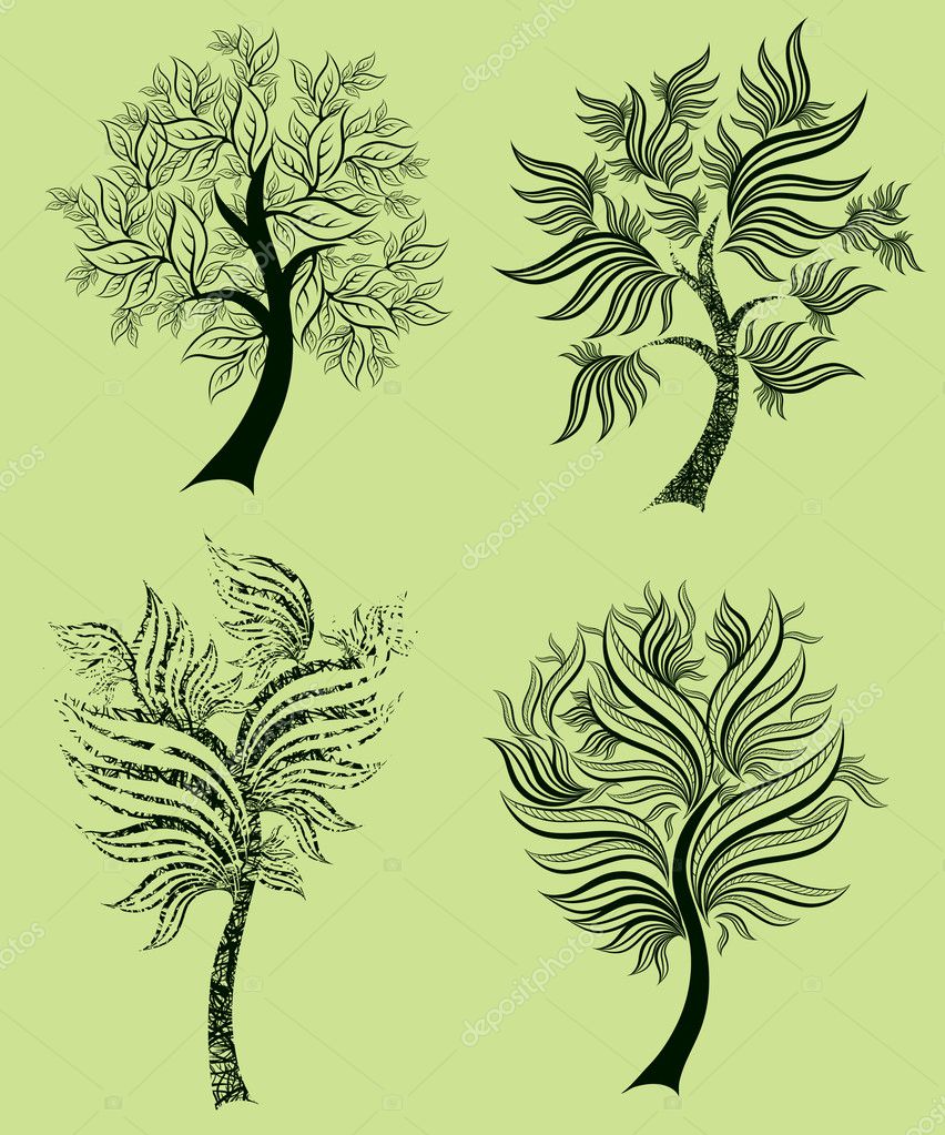 Vector Set Of Spring Tree Design Elements Stock Vector 169 Kynata 5897591 Tree Collection Of Design Elements Stock Vector Illustration Of Icon Botany 32428346