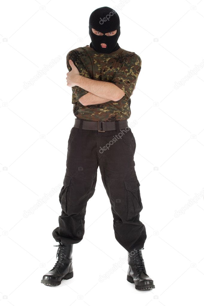 Army man in balaclava — Stock Photo © photomak 6068355