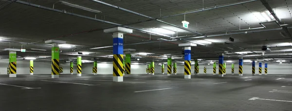 Empty supermarket parking house