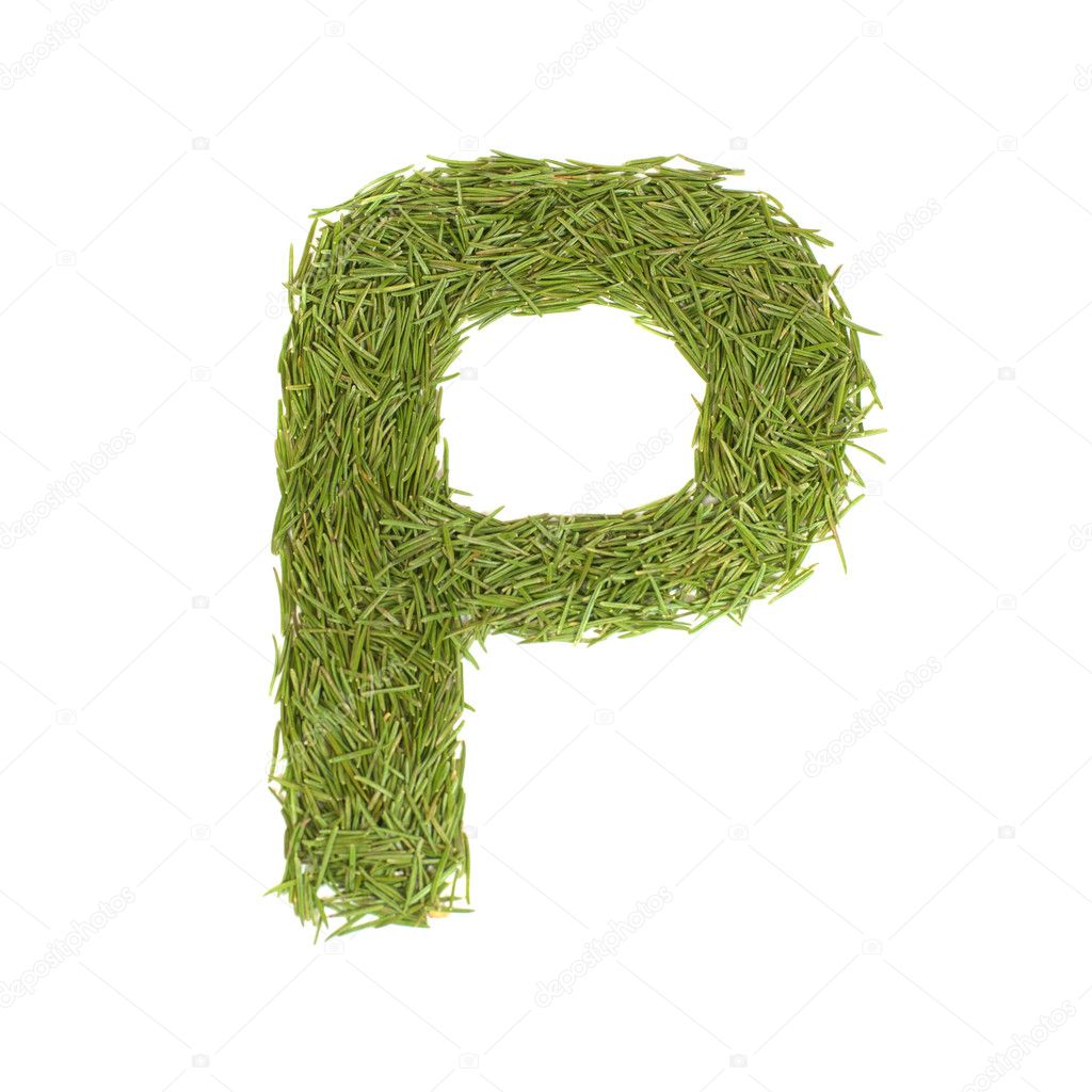 Green Letter P