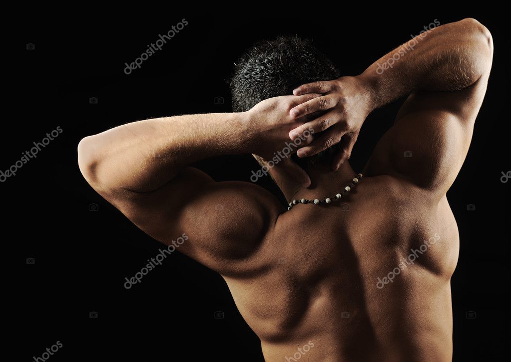 Back of young relaxed sexy bodybuilder | Stock Photo © Jasmin Merdan #