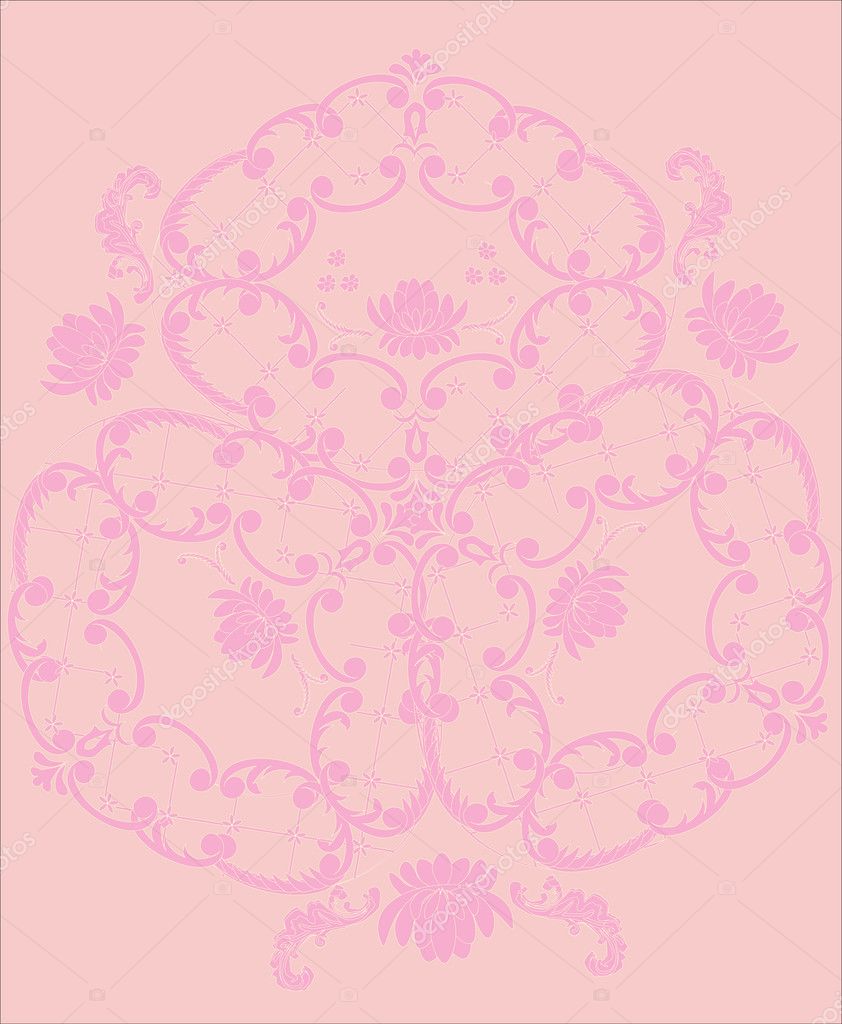 Pink Flowery Background