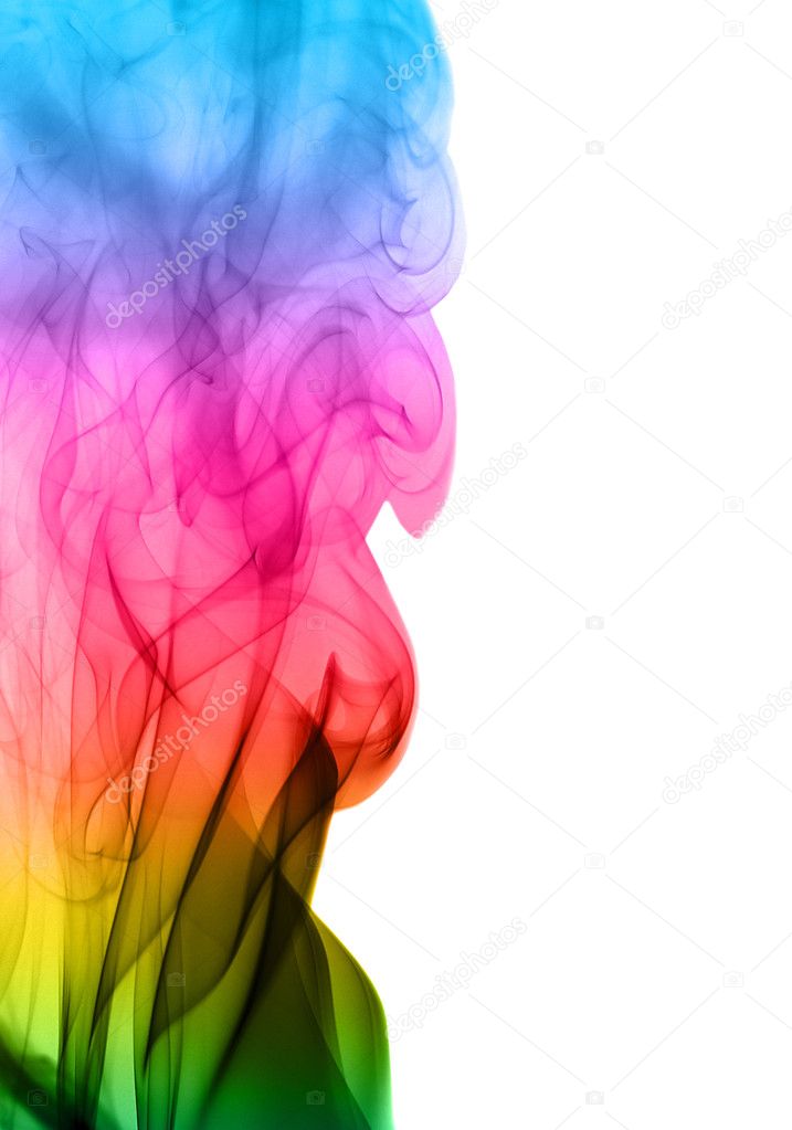 Rainbow Smoke Background