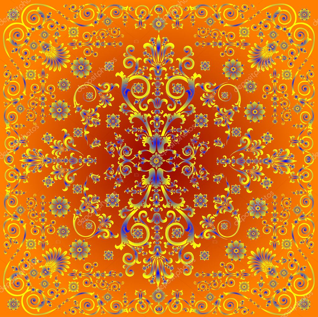 Orange Flower Background