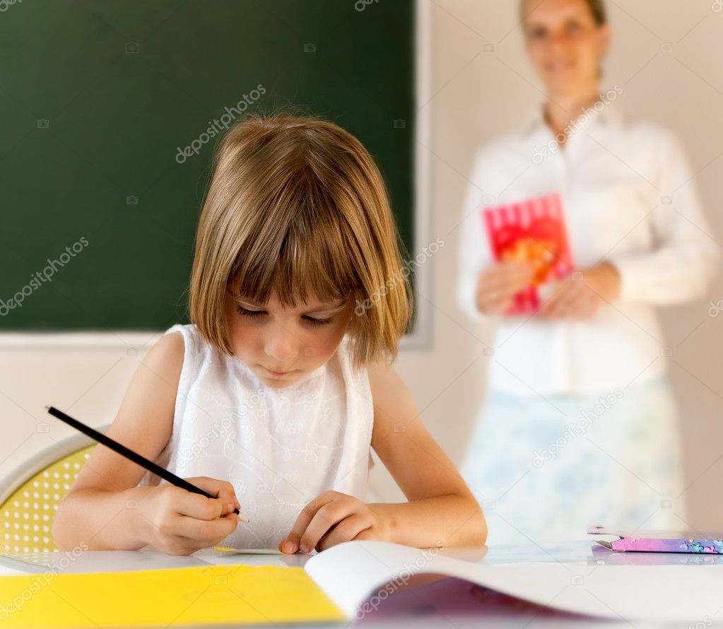 pupil working