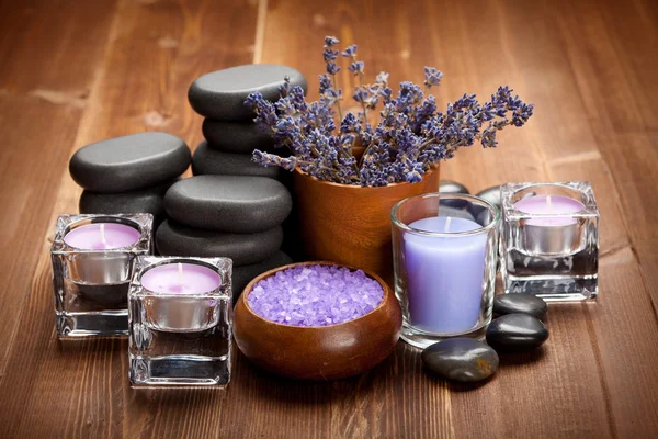 Spa treatment - hot stones and spa minerals