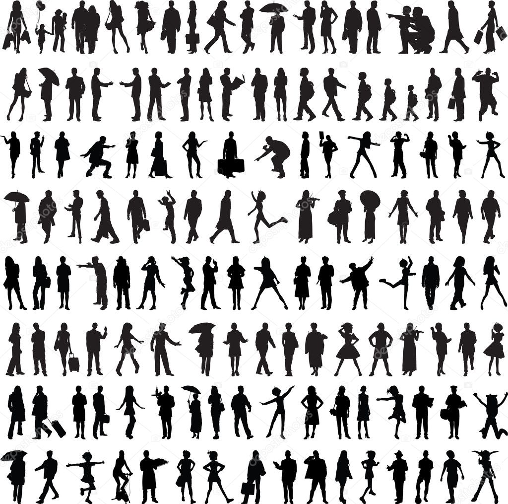 Active People Silhouette