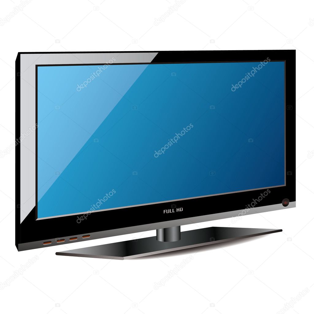 white plasma tv