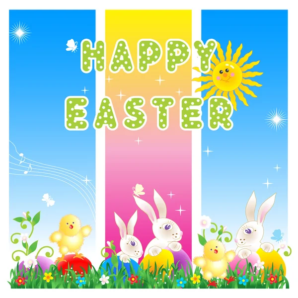 Easter Backgrounds on Happy Easter Greeting Card Or Poster Background     Stock Vector