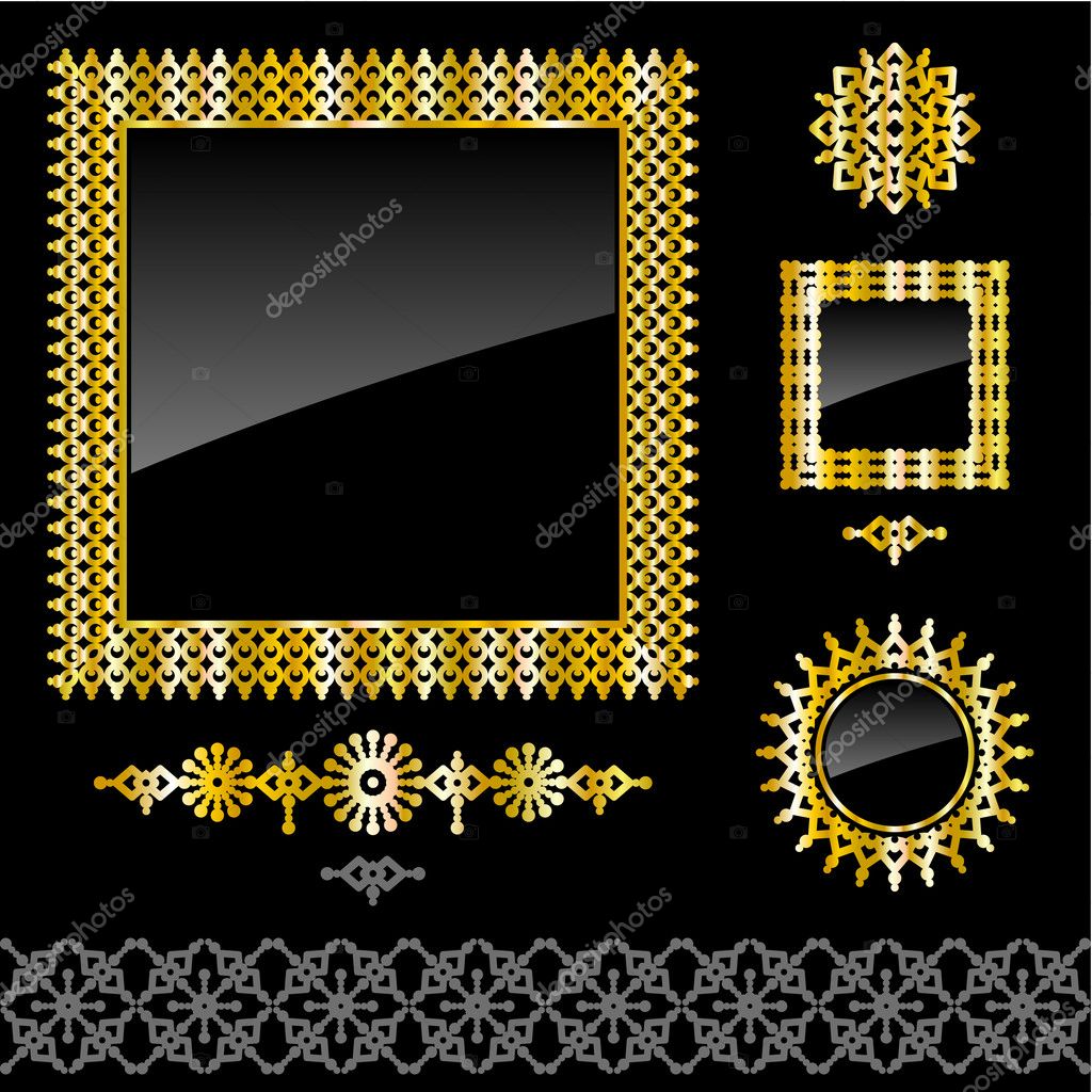 golden borders frames