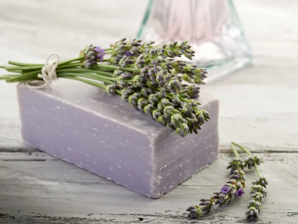 Lavender with bath product