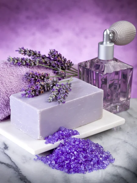 Spa lavender products — Stock Photo #6449161