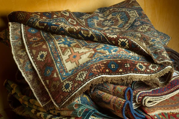 Variety of ancient oriental carpets