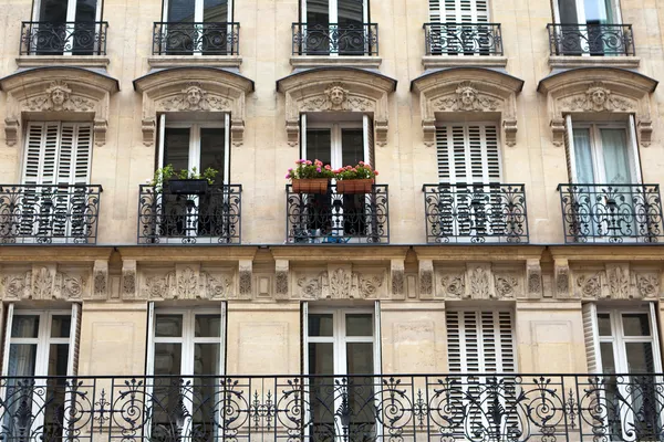 Apartment building with balcony in Paris