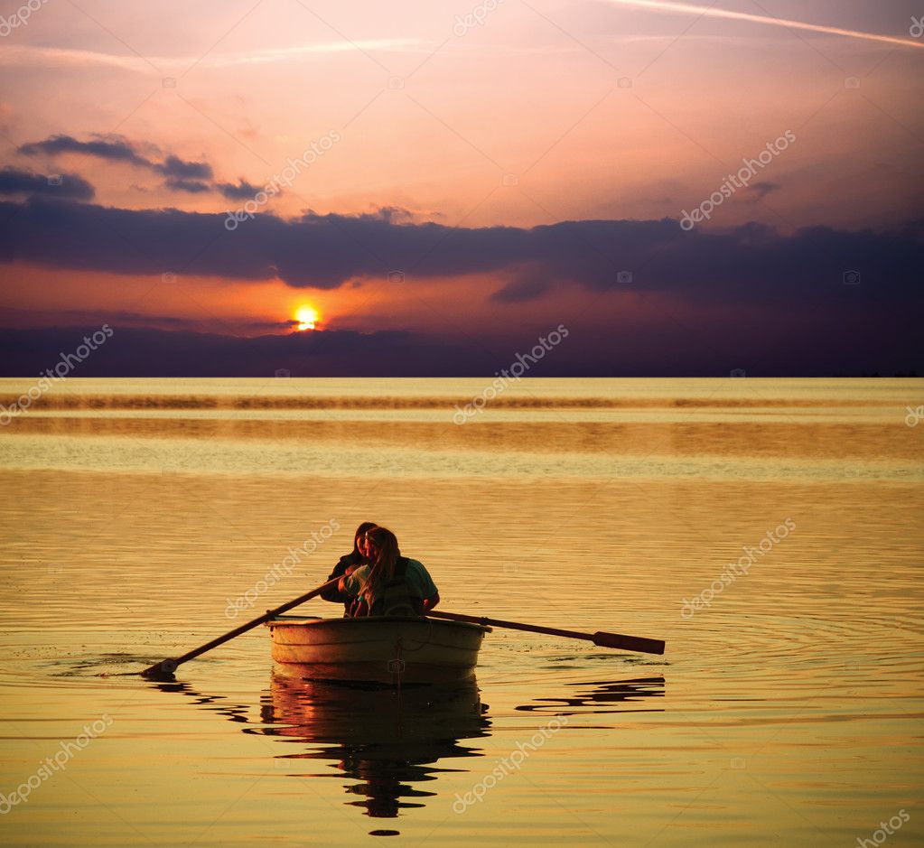 Boat With Sunset