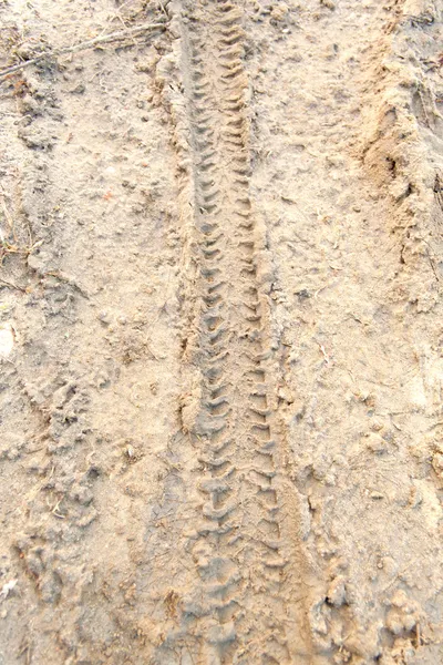 Trace of a tyre