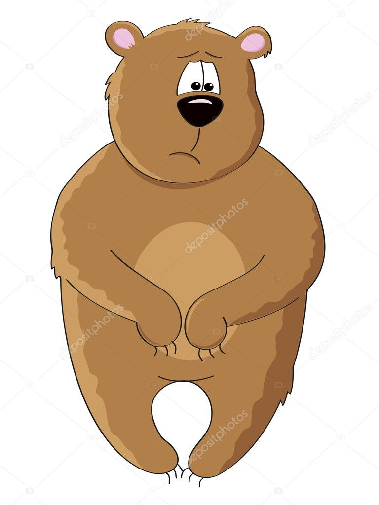 a sad bear