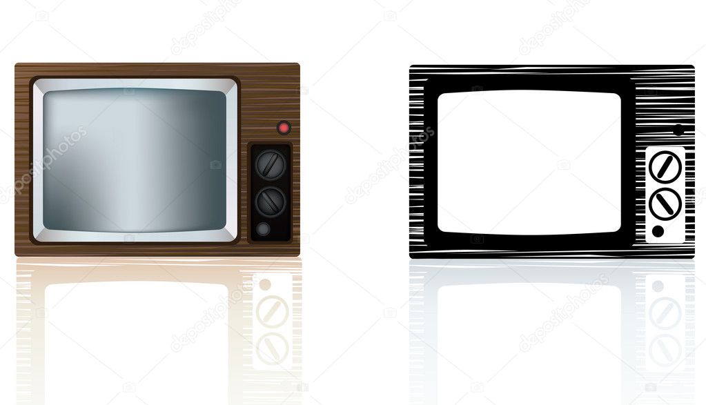 Old Wooden Tv