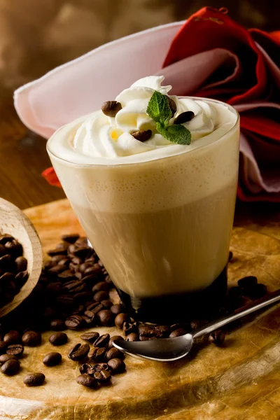 Cappucino with whipped cream