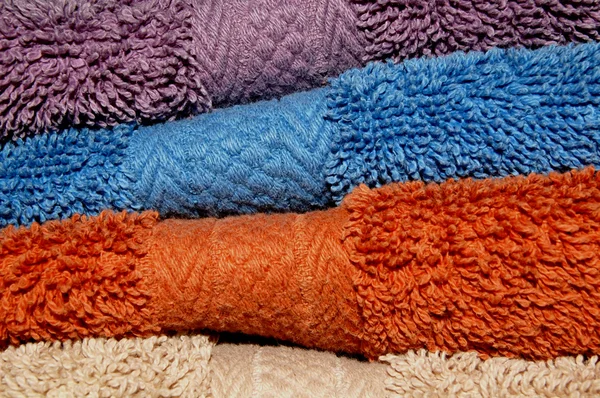 Background Made up of Wash Cloths or Towels