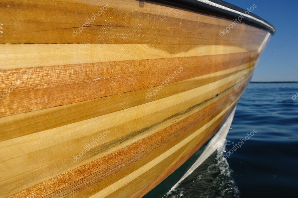 木製のストリップのボート - ストック画像