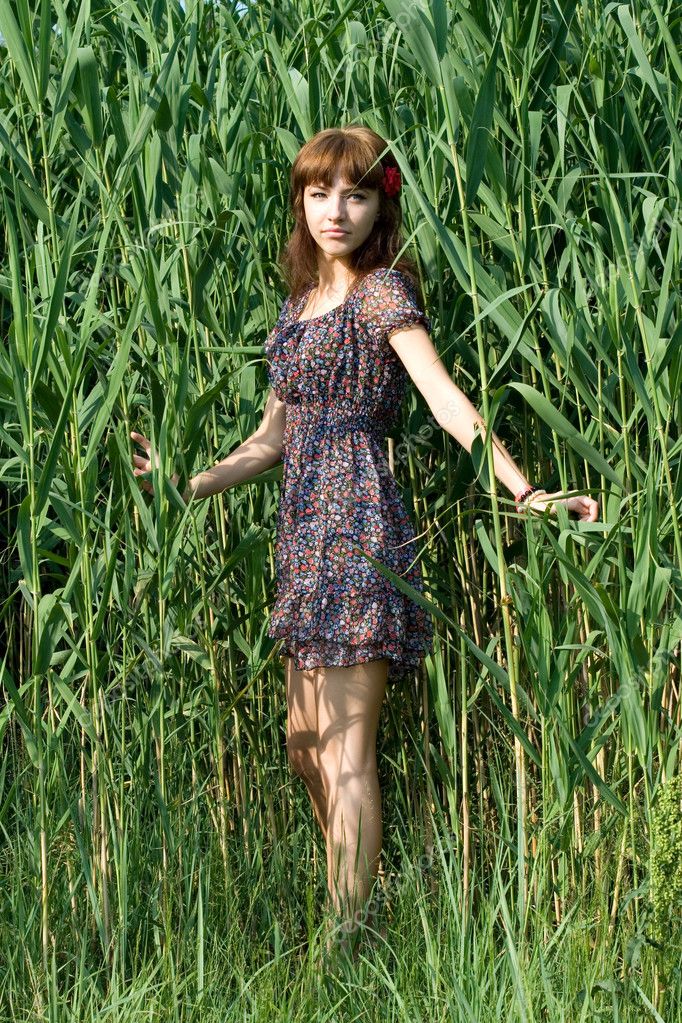 Girl Walking Outdoor