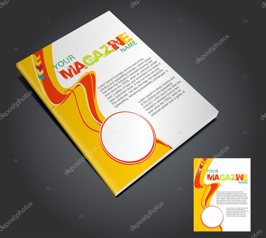 Magazine layout design — Stock Vector © redshinestudio 5736752