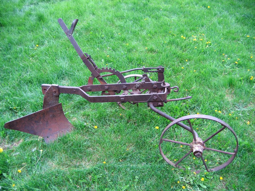 antique hand plow