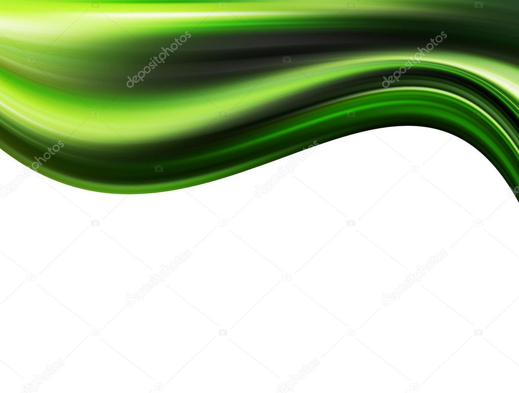 Abstract Green Wave