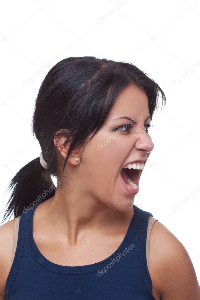 Angry Screaming Woman