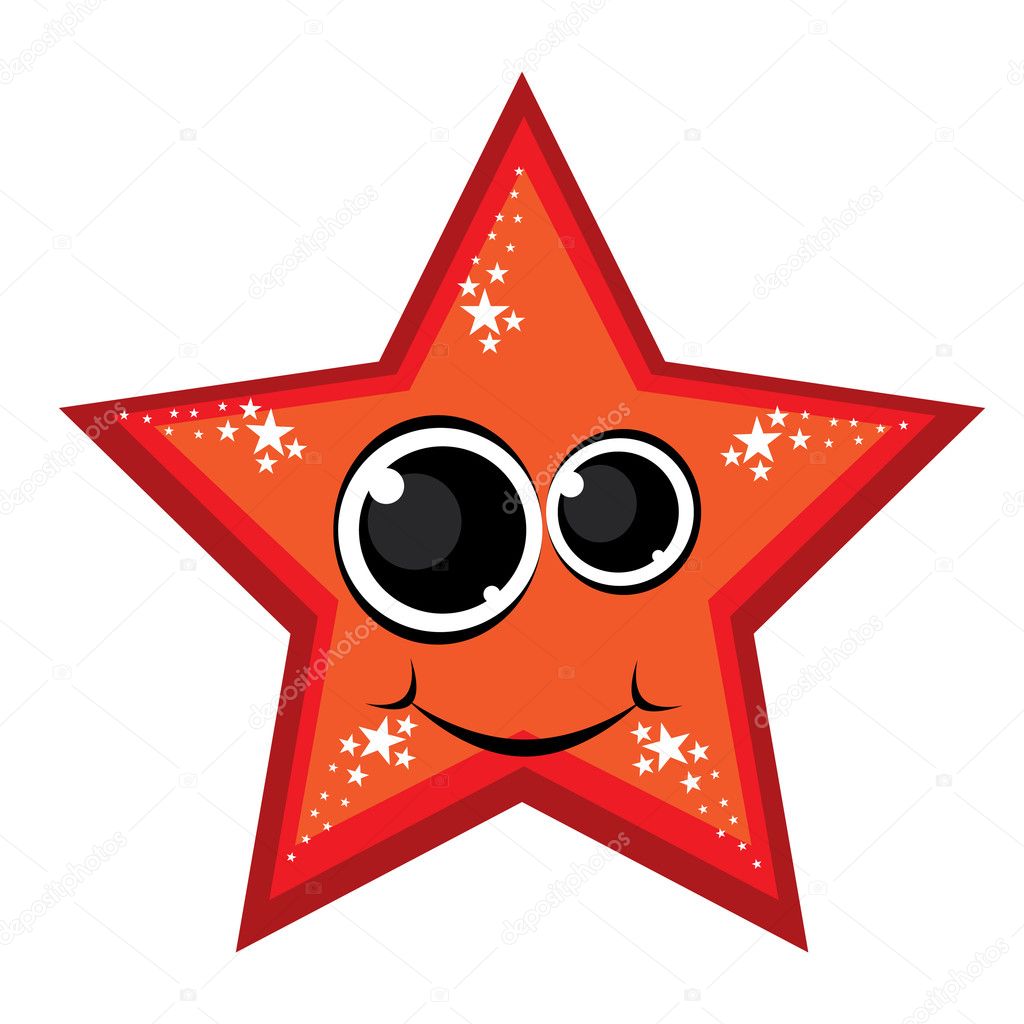 Red Cartoon Star