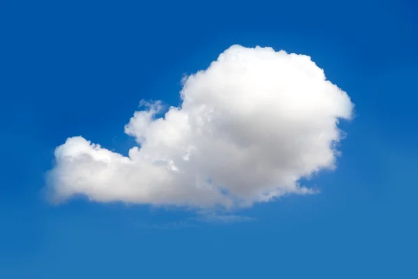 Single cloud in blue sky