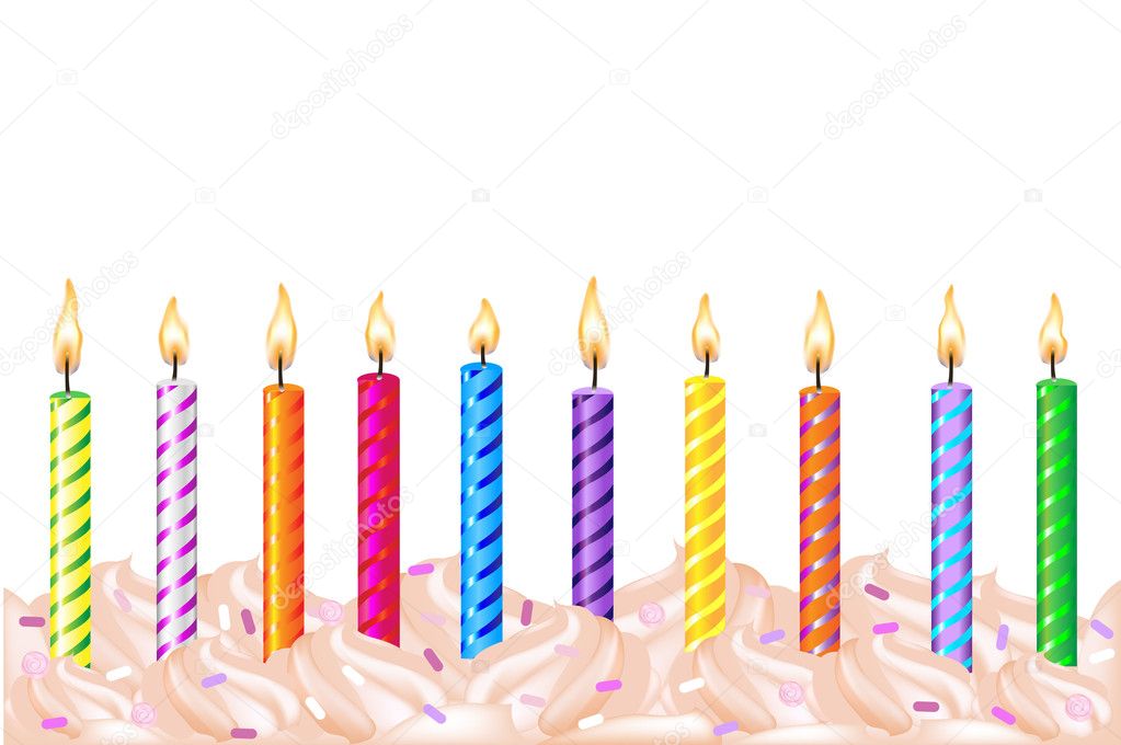Birthday Candles Vector